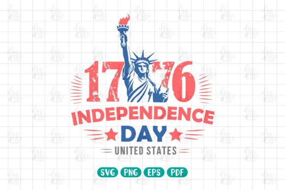 America Land of the Free, 4th of July Graphics and Illustrations