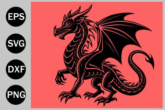 Black Dragon Tattoo: A Bold Graphic for Local Branding