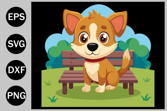 Charming Puppy Illustrations for Handmade Graphics