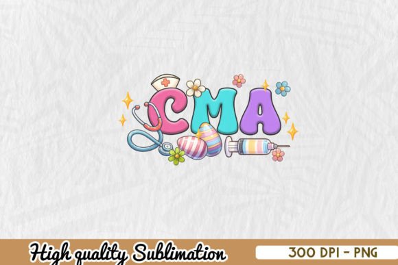 CMA Nurse Easter PNG for Crafts and Graphics