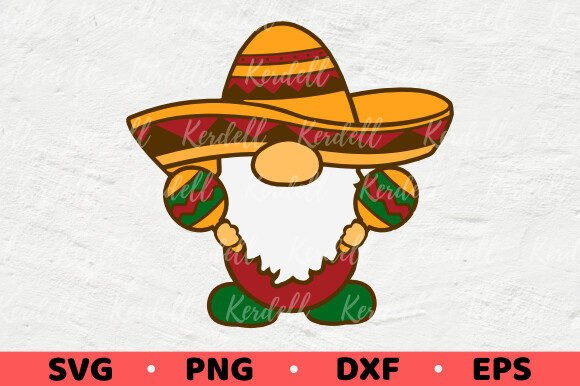 Cute Mexican Gnome for Cinco De Mayo Graphics & Illustrations