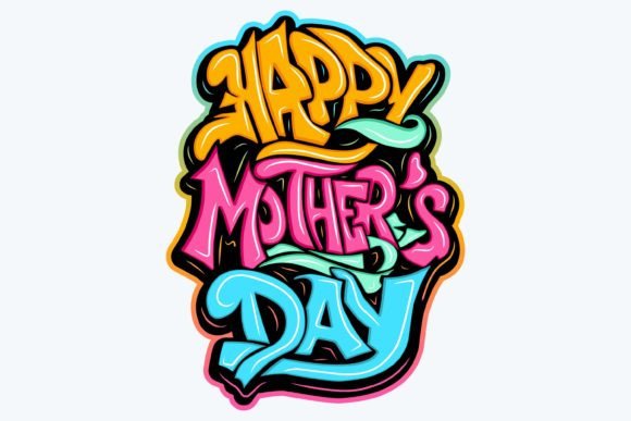 Happy Mother's Day: A Versatile Graphic for T-Shirt Designs