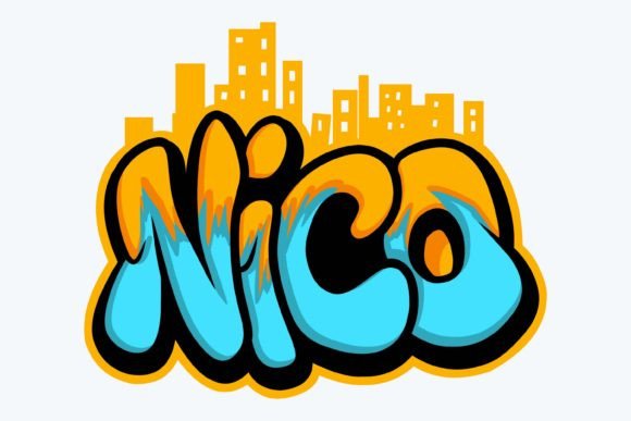 Nico: A Bold Graffiti Typography Design