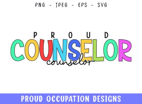 Proud Counselor Profession Design SVG for Crafts and Graphics