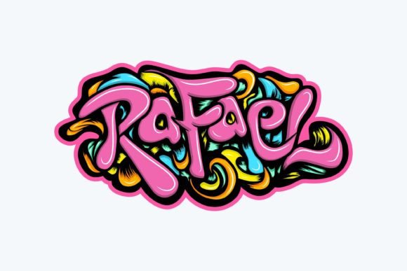 Rafael: Bold Graffiti Graphics for T-Shirt Designs